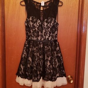 Black lace dress